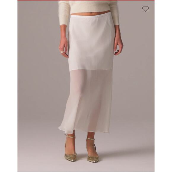 J.Crew New Gwyneth skirt in chiffon - Picture 3 of 4